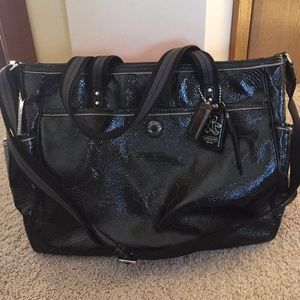 Coach Patent Leather Baby Bag